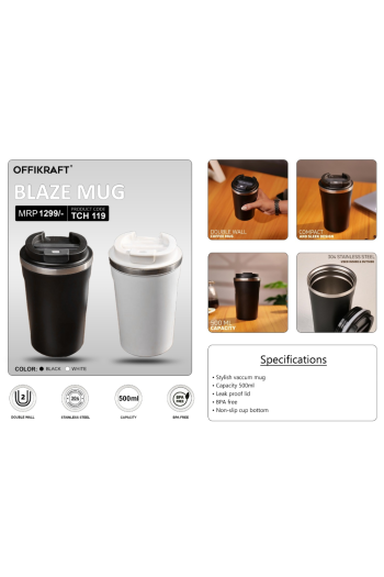 Offikraft Blaze Mug - White 